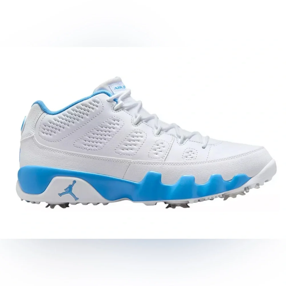 Air Jordan Men's 9 G Golf Shoes Size 7.5 UNC University Blue FJ5934-101 - Picture 2 of 11